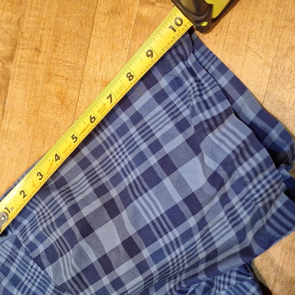 Polo Ralph Lauren Navy Blue Plaid‎ Shortsleeve Button Down XL - Picture 6 of 10